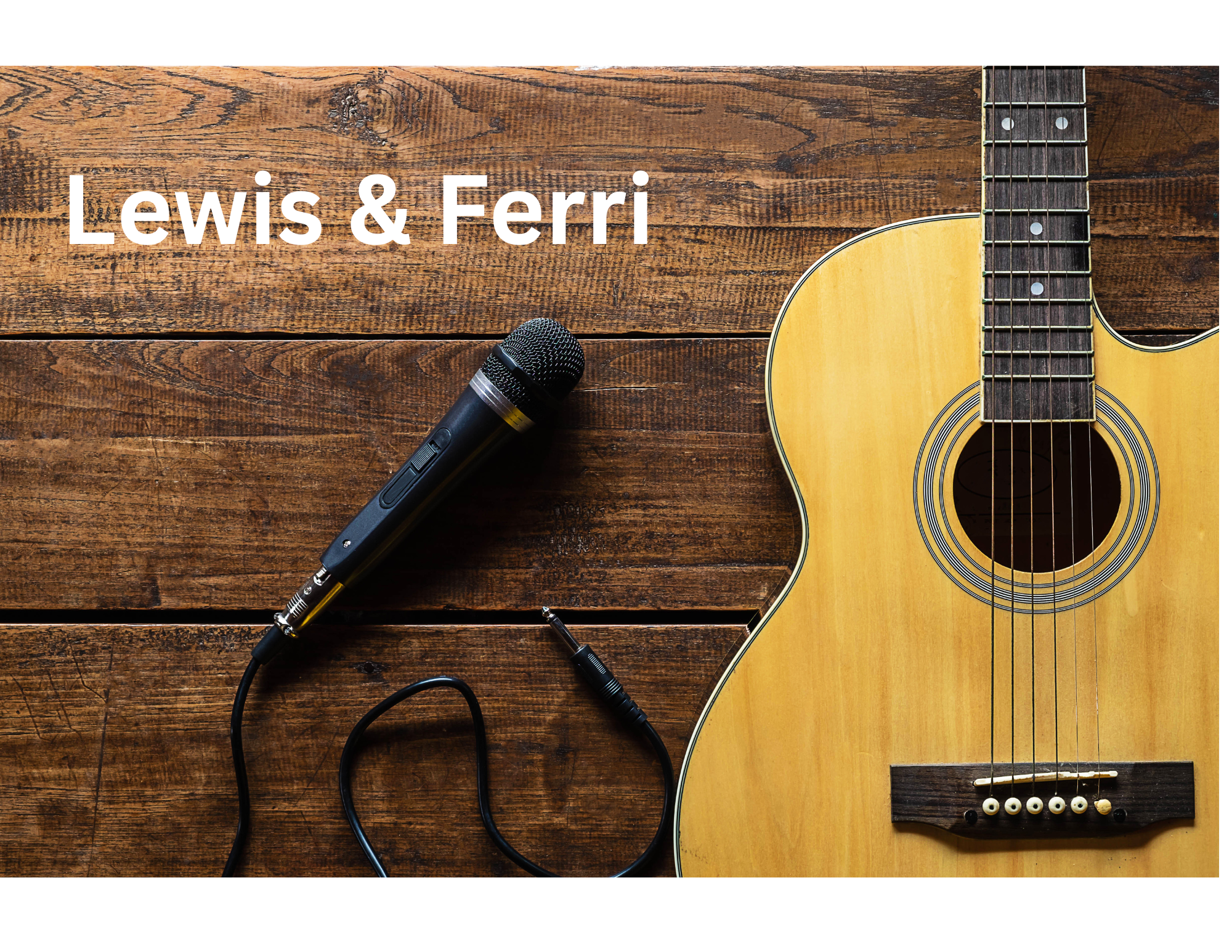 guitar, microphone and lewis & ferri