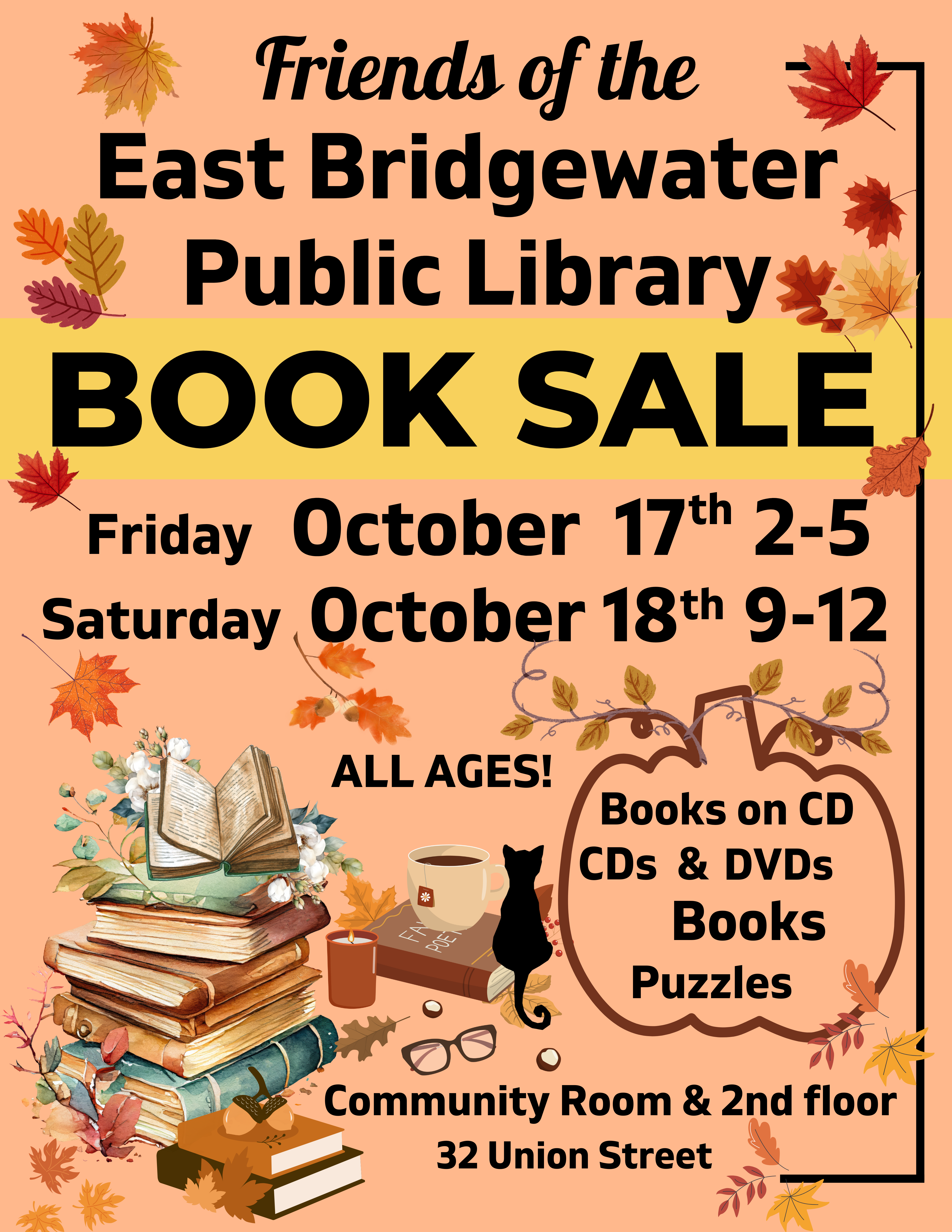 friends book sale flyer