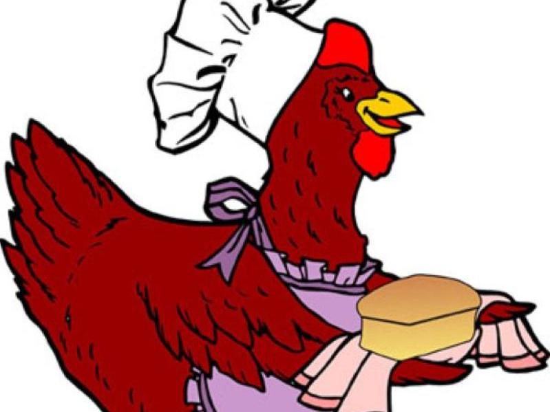 Little Red Hen with bread